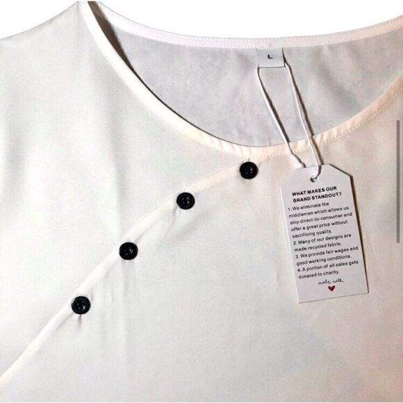 Top and Bottom Outfit with Floral Print in Cream/Blue/Green Women’s Large - Picture 4 of 13